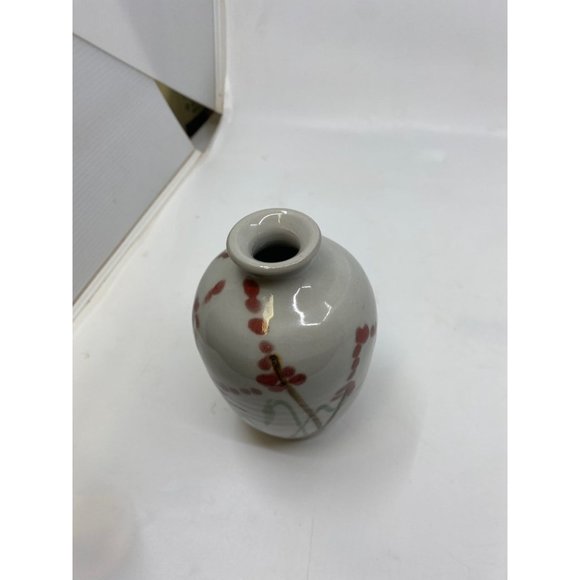 Signed Studio Pottery Handpainted Vase “West” 6” - Picture 8 of 11